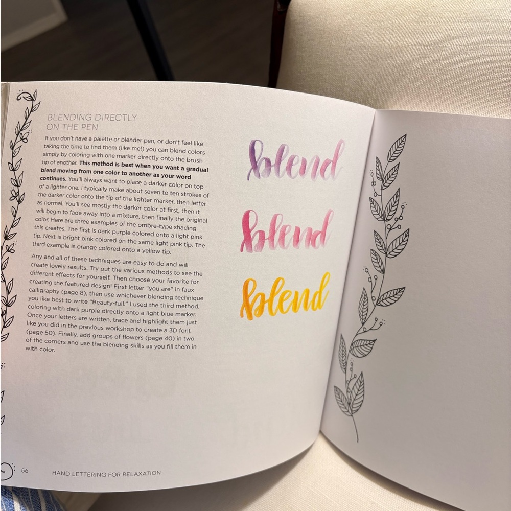 Hand Lettering for Relaxation Art Book - Picture 5 of 8